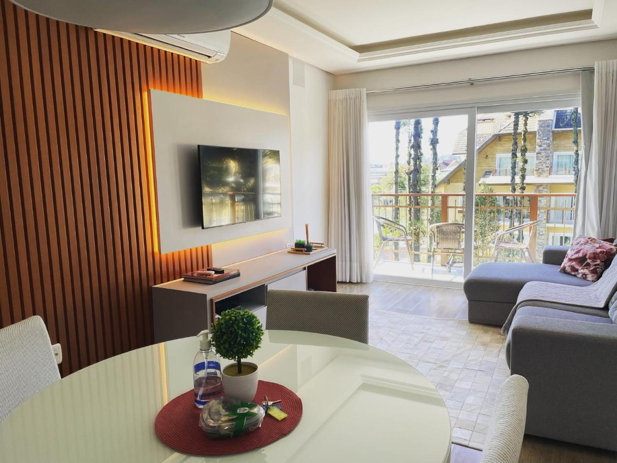 Excelente Apartamento Em Gramado/Rs No Condominio Casa De Pedra 외부 사진